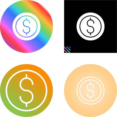Beyaz arkaplandaki dolar simgeleri web sayfaları için uygun iş ve finansmanı sembolize eder.