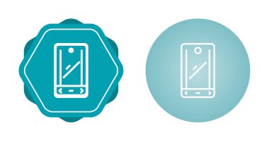 Akıllı telefon simgesi, telefon sembolü, modern cihaz işareti, beyaz arkaplanda renkli vektör 