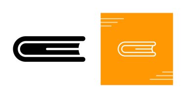 Basit kapalı kitap simgelerinin düz tasarım çizimi