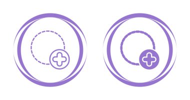 beyaz arkaplanda izole edilmiş düğme simgeleri ekle ve ekle, vektör illüstrasyonu 