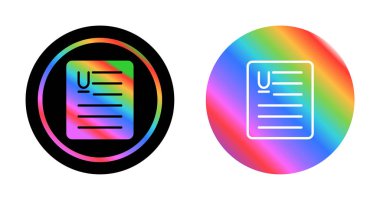 Belge Altı çizili simgeler vektör illüstrasyonunu ayarla 