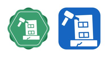 Sökücü Vektör Simgesi İnşa ediliyor. Yıkım işareti. İzole Sembol İllüstrasyonu