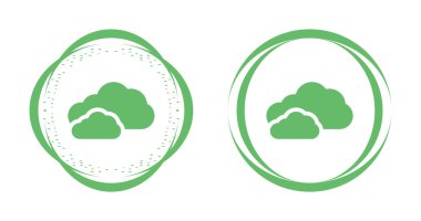 bulutlar Icons set, vektör çizim 