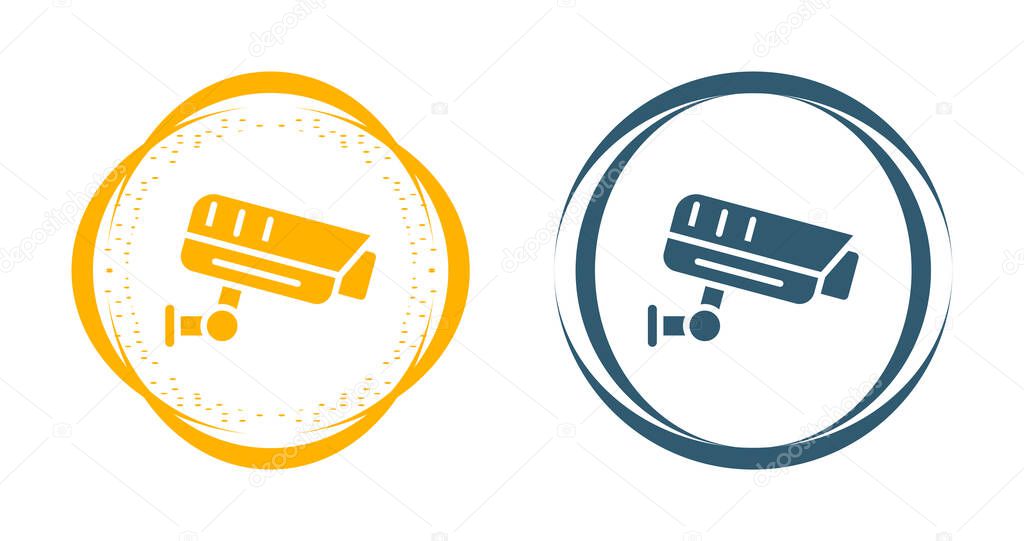 Fixed CCTV, Security Camera Icons set, Vector Template Illustration Design