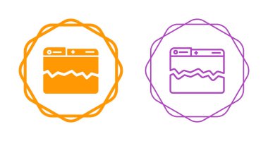 Zigzag çizgileri gösteren iki biçimlendirilmiş tarayıcı penceresi
