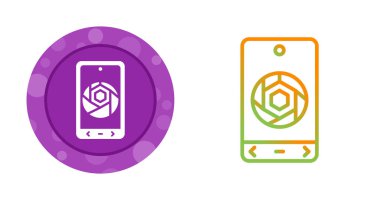Akıllı Telefon Basit Simgesi, Vektör İllüstrasyonu Beyaz Arkaplanda İzole Edildi 