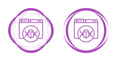 Beyaz arkaplanda hata simgeleri olan bilgisayar web sayfaları, vektör yanılsaması 