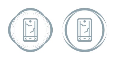 akıllı telefon simgeleri ayarlandı, vektör illüstrasyonu basit tasarım