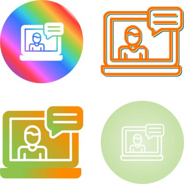 Bilgisayar Simgesi Vektör Resimleri Beyaz Arkaplanda İzole Edildi 