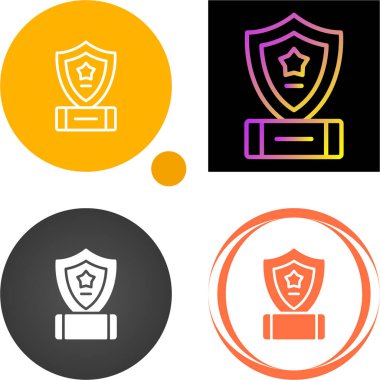 Kalkan simgeleri. Güvenlik kavramı. vektör