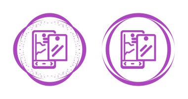 Akıllı Telefon Basit Simgesi, Vektör İllüstrasyonu Beyaz Arkaplanda İzole Edildi 