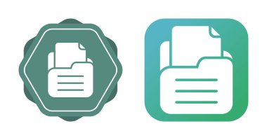 Çevrimiçi arayüzler için bir belge simgesinin grafik tasarımı.