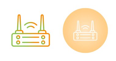 Wifi yönlendirici, kablosuz ethernet modem simgesi beyaz arkaplanda izole edildi