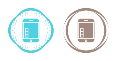 Akıllı telefon simgesi, telefon sembolü, modern cihaz işareti, beyaz arkaplanda renkli vektör 