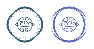 Gezegen simgeleri, vektör illüstrasyonu 