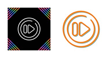 Hızlı ileri simgeler, vektör illüstrasyonu