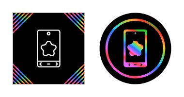 akıllı telefon simgeleri ayarlandı, vektör illüstrasyonu basit tasarım