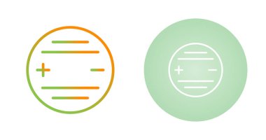 Beyaz Arkaplanda Mikro Batarya, Vektör Simgesi 