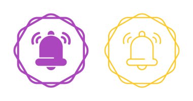  Çalan çan simgesi vektör çizimi tasarımı