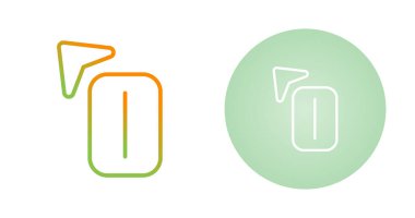 Beyaz arkaplanda izole edilmiş düğme ve ok simgeleri, vektör illüstrasyonu 