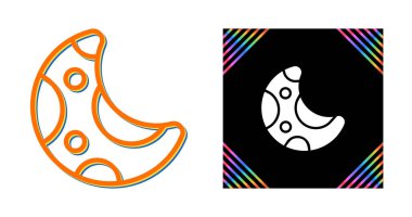 Beyaz arka plan üzerinde izole ay simge