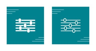 Yatay kaydırma ve daireleri gösteren soyut deniz mavisi simgeleri