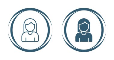 Web kullanımı için vektör biçiminde bir avatarın grafik gösterimi.