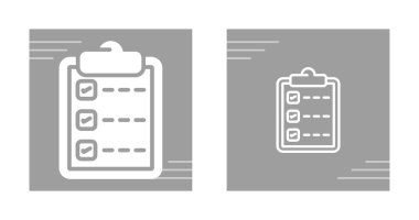 Kontrol listesi modern iş ve finans simgelerinin vektör çizimi    