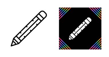 Minimalist Kalem Simgeleri beyaz arkaplanda izole edildi. Vektör illüstrasyonu