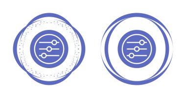 Ayarlar Slayt Simgesi Düz Logo Vektörü. Ui Tasarımları için mükemmel