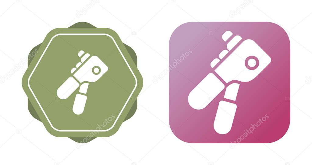 Rivet Gun Line Icon. Linear Style Sign for Mobile Concept and Web Design. Rivet Gun Tool Outline Vector Icon. Symbol, Logo Illustration. Vector Graphics