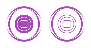 dur daire vektör simgeleri ayarlandı