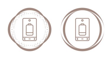Akıllı telefon pil simgelerinin vektör çizimi