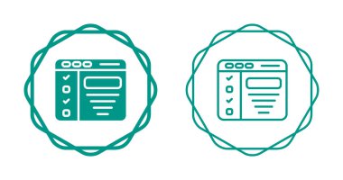 Çemberlerin içinde iki deniz mavisi ana hatlı web arayüzü simgesi