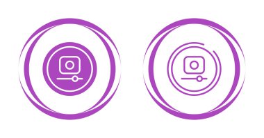 video kaydı simgesi vektör çizimi 