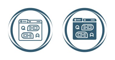 Sohbet simgeleri, güvenlik konsepti, vektör illüstrasyonlu bilgisayar dizinleri   