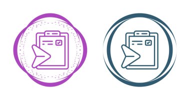 Satır dosya simgesini beyaz arkaplanda izole et. Kontrol listesi simgesi. İş belgesi konsepti. Simgeleri renklendir. vektör