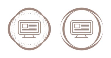 Bilgisayar izleme simgeleri, vektör illüstrasyonu