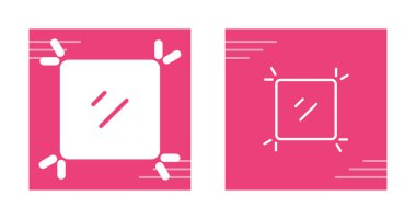 Dinamik köşe aksanları içeren soyut pembe kareler