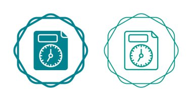 Dairesel tasarımlı iki ana hatlı çamaşır makinesi simgesi