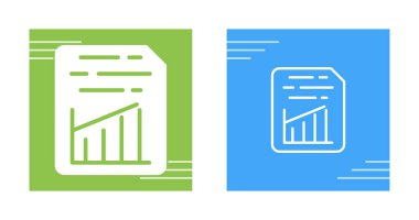  grafik grafik simgesi beyaz arkaplanda izole edildi. rapor