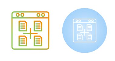 Tarayıcı simgelerinin düz yatağı beyaz arkaplanda izole edildi. Vektör illüstrasyonu