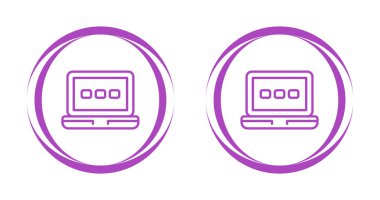 Bilgisayar İzleme Simgesi, Beyaz Arkaplanda İzole Edilmiş Gösterge İşareti, Vektör Resimleri 