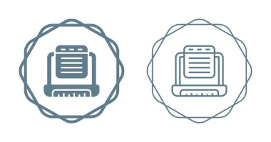Dairesel sınırlar içinde iki ana hatlı fırın simgesi