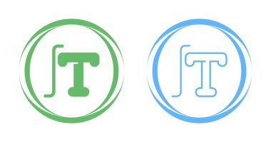Beyaz arkaplanda izole edilmiş tipografi simgeleri, vektör illüstrasyonu    