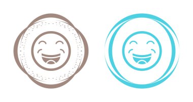 Gülümseme simgeleri beyaz arkaplanda izole edildi