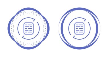 Belge Eşzamanlama simgeleri vektör illüstrasyonunu ayarladı 