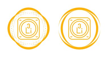 Kimyasal element simgeleri basit illüstrasyon ayarladı