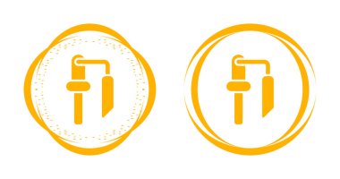 El testereleri içeren turuncu dairesel simgeler