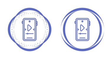 çalma düğmesi simgesi seti, oyuncu, vektör illüstrasyonu 
